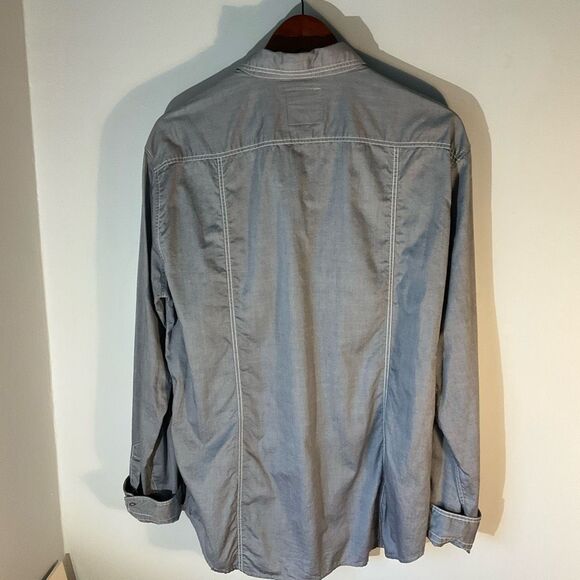 Men’s Hugo Orange Hugo Boss Snap Up Shirt, XL. Grey - Picture 6 of 16